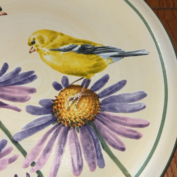 Lenox Summer Greetings Goldfinch by Catherine McClung  8 1/2” plate - Picture 5 of 7